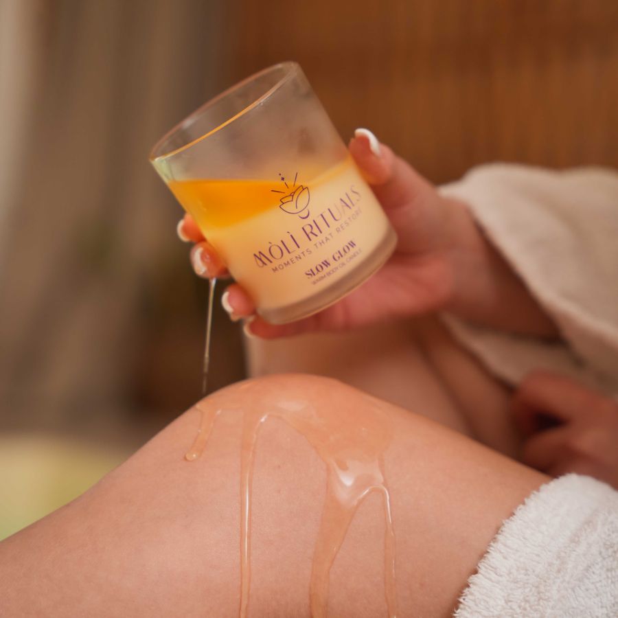 Slow Glow • Warm Body Oil Candle
